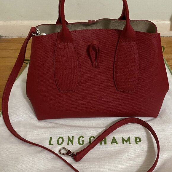 Longchamp Medium Roseau Leather Tote - Picture 4 of 5